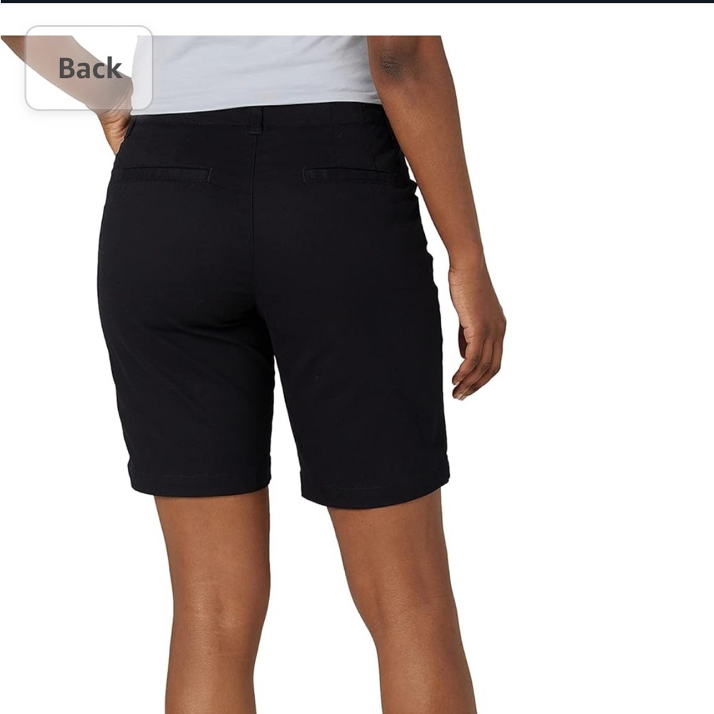 Lee Women's Legendary 9" Chino Bermuda Short black size 12